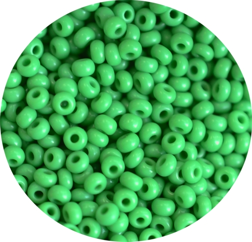 Бисер 5 гр Preciosa 53250 натуральный непрозрачный зелёный