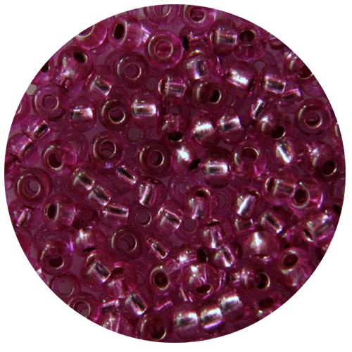 Бисер 5 гр Preciosa 08225 хруcталь цветной розово-фиолетовый ЧМ