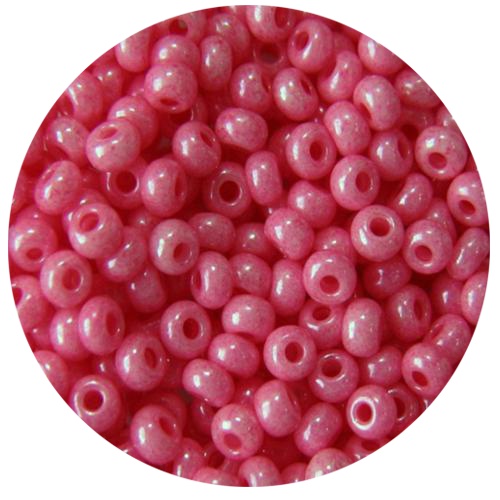 Бисер 5 гр Preciosa 16398 мелованный цветной розовый ЧМ