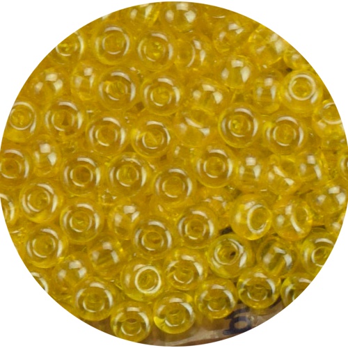 Бисер 5 гр Preciosa 86010 прозрачный блестящий желтый ЧМ