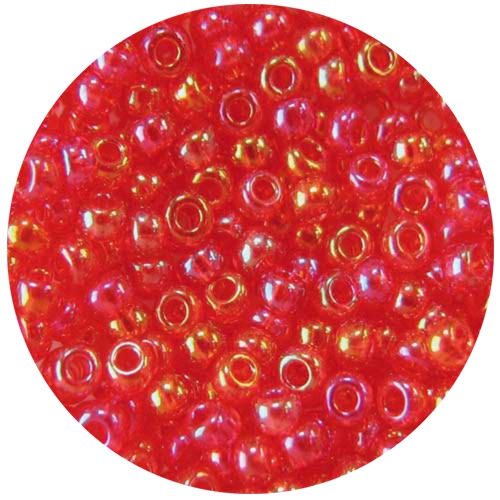 Бисер 5 гр Preciosa 91050 прозрачный радужный красный