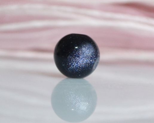 Авантюрин Шар 10 мм, 1 шт, черно-синяя