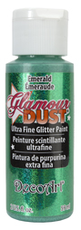 Краска с глиттером Премиум Glamour Dust, Изумрудная, 60 мл DGD06-30