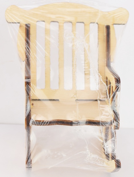 Заготовка Кукольное Кресло-Качалка №1037, фанера, размер 6х9х11,5 см