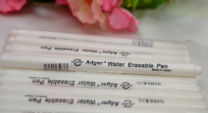Маркер для темной ткани смываемый водой Adger (белый) AG-02