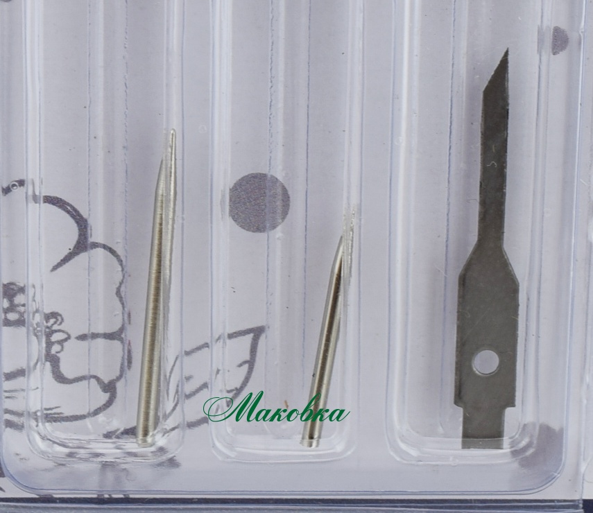 Набор наконечников для тиснения на макетный (цанговый) нож, 6 шт/уп, Santi 952433
