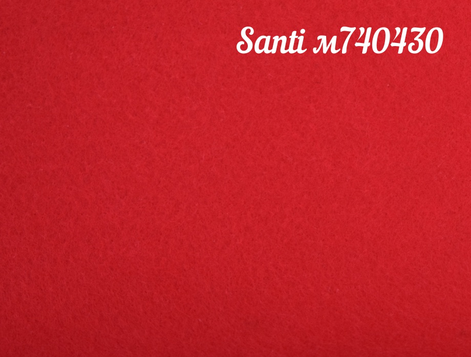 Фетр мягкий Santi 740430 Красный 21х30 см, толщина 1,2 мм , 1 лист