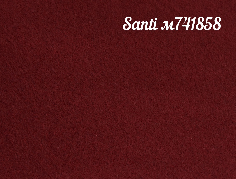 Фетр мягкий Santi 741858 БОРДОВЫЙ 21х30 см, толщина 1,2 мм , 1 лист