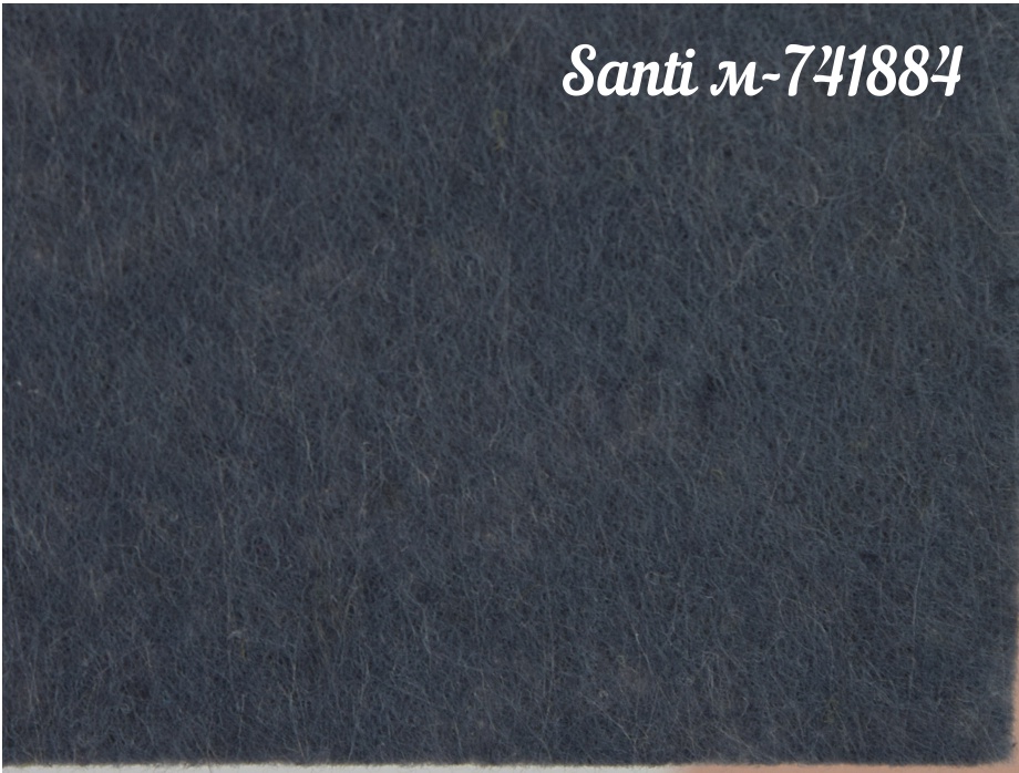 Фетр мягкий Santi 741884 Темно-СЕРЫЙ, 21х30 см, толщина 1,2 мм , 1 лист