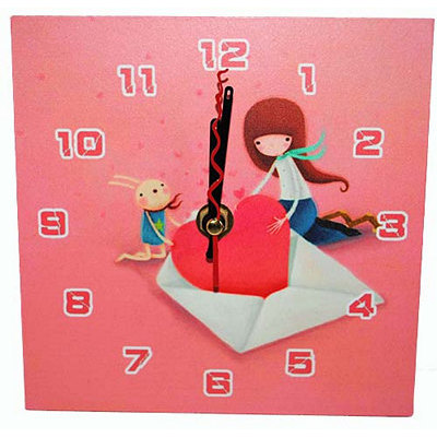 подарок на день влюбленных часы Валентинка 15х15 см, ТМ Гуливер