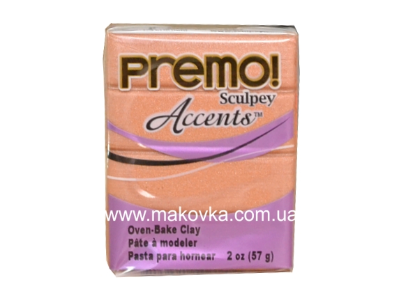 Пластика Premo Accents Sculpey  PE02 5067 Медь Металлик 57г,