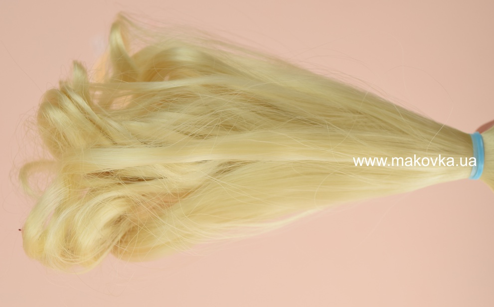 Волосы для куклы ЛОКОНЫ пепельный блонд, длина 15 см №07