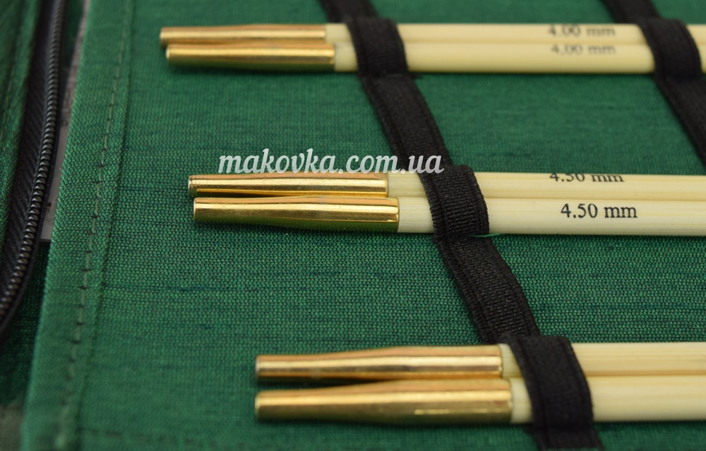 Съемные спицы бамбуковые в наборе с кабелями Bamboo KnitPro Starter 22541 №№3мм, 3.5 мм , 4 мм, 4.5 мм, 5 мм