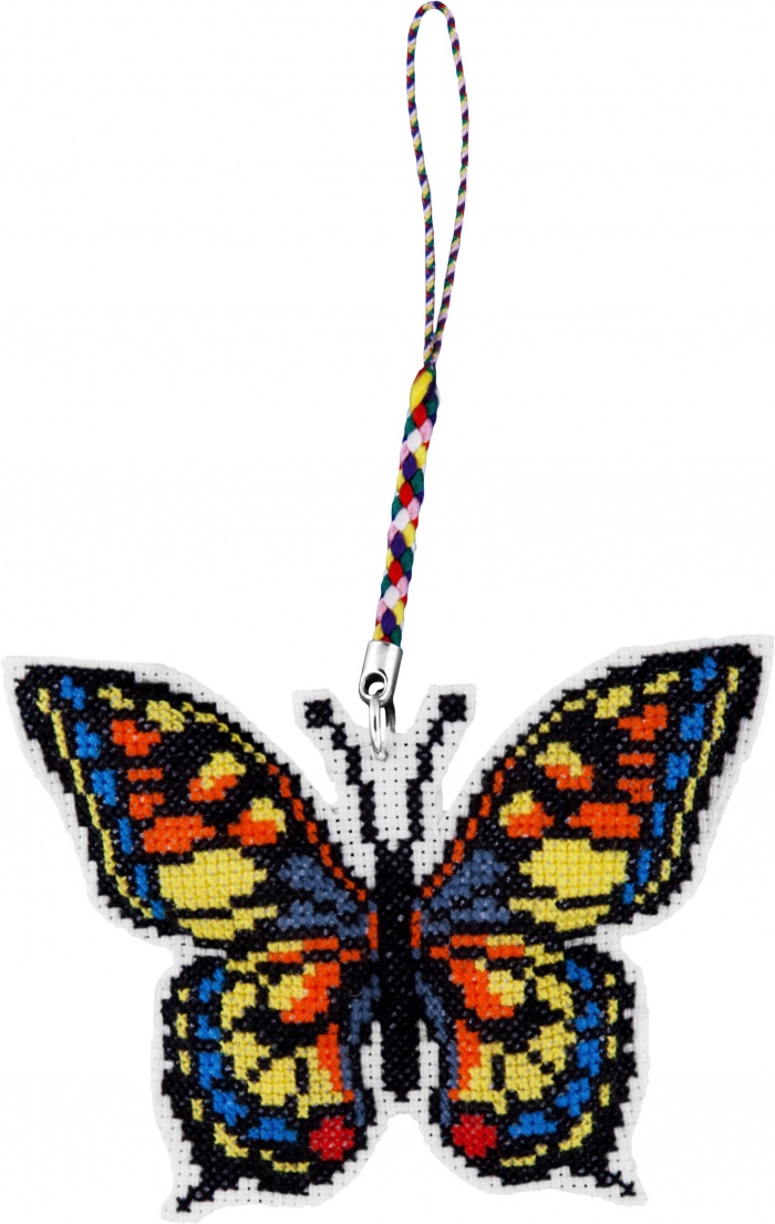 Набор для вышивки брелока Бабочка В-309, Biscornu
