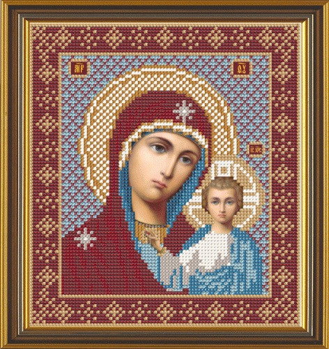 Рисунок на ткани Богородица Казанская БИС 9004, Нова Слобода