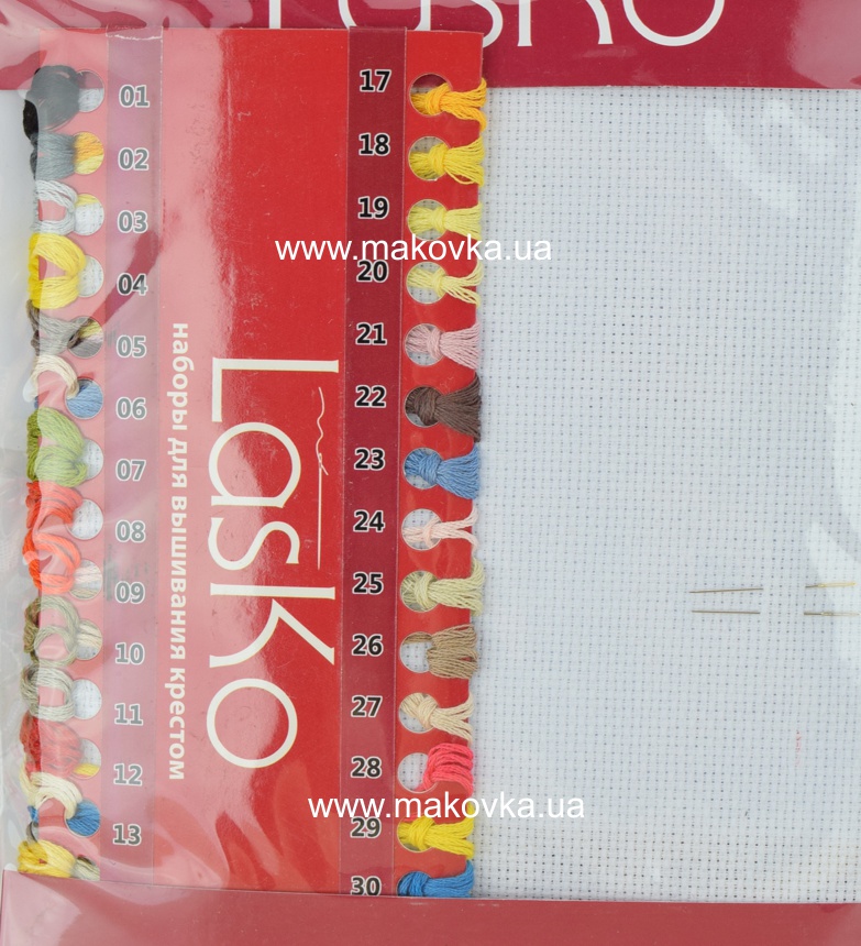 Набор для вышивания нитками Красочные жабки Т061, Lasko