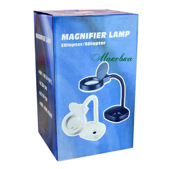 Лупа - лампа профессиональная Magnifier Lamp 8611-D, 3/8 диоптер, электрическая