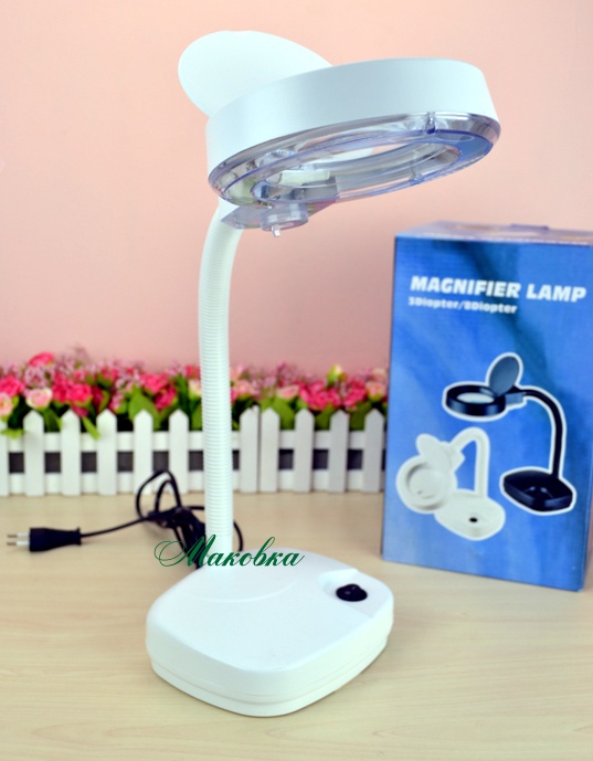 Лупа - лампа профессиональная Magnifier Lamp 8611-D, 3/8 диоптер, электрическая