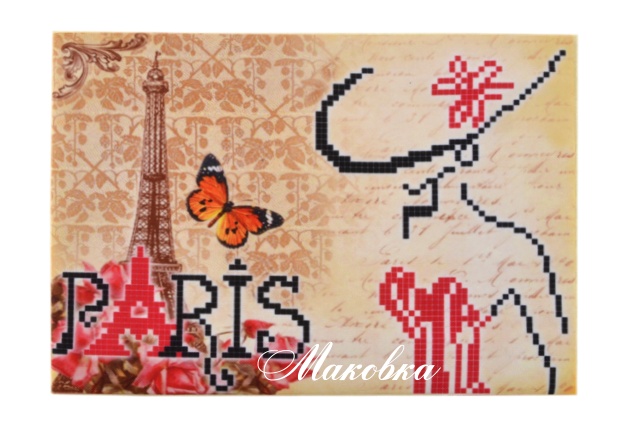 Обложка на паспорт под вышивку №26 Париж
