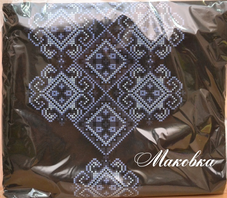 Заготовка вышиванки Блузка черная БЖд-034, Орнамент, ТМ Барвиста Вишиванка