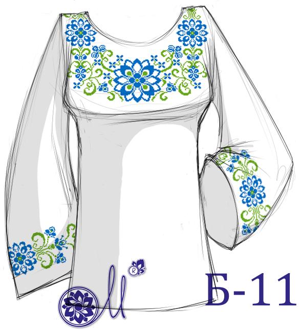 Заготовка для вышивки сорочки Б11 (Орнамент), ТМ Мережка