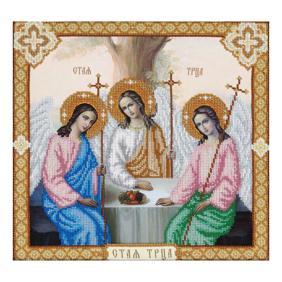 Схема (рисунок) на ткани Т-0817 Святая Троица,  ВДВ