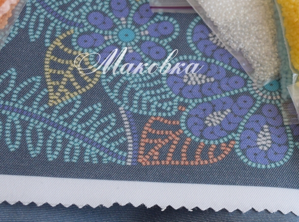 Набор для шитья и вышивания Сумка Цветы ПС-01 ВДВ, с бисером и пайетками
