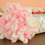 5863 біло-рожевий меланж