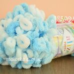 5924 біло-бірюзовий меланж