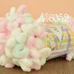 6052 ніжний рожево-біло-салатовий