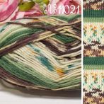 11021 зелений-коричневі-молочний