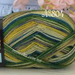 804 зелений-молочний-жовтий-коричневий