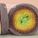 317 мокко-коричневий-жовтий-салатовий