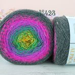 423 сірий-фуксія-пурпурний-зелений-жовтий