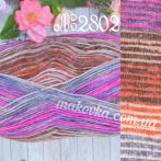 2802 фуксія неон-коричневий-рудий-кавовий-джинс