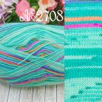 2708 яскравий бирюзовий-малинв-синій-помаранч