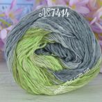 7414 сірий-салатовий