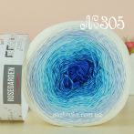 305 білий-блакитний- бірюзовий-синій