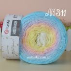 311 бірюзовий-рожевий- ніжно-жовтий-молочний