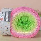 314 рожевий -  ніжно жовтий - салатовий