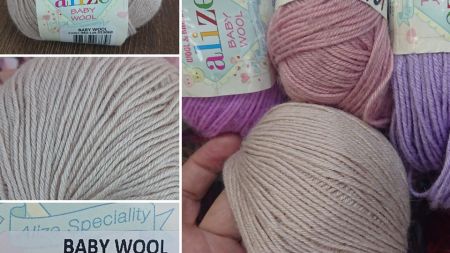Новый цвет Alize baby wool 382 пудра45619