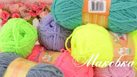 Плюшевая пряжа для вязания33973