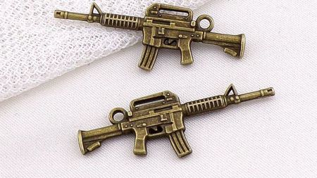 Біжутерна підвіска, шарм, Автомат №04, розмір 45х16 мм, колір антична бронза , 1 шт