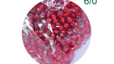 Чеський бісер Preciosa №6/0, круглий, 311-19 колір 97090 червоний сіамський рубін 50 г