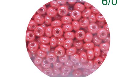 Чеський бісер Preciosa №6/0, круглий, 311-19 колір 98190 непрозорий перлинний червоний 50 г