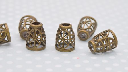 Біжутерний ковпачок антична бронза (шапочка) №66 Тибет, 11 х 13 мм