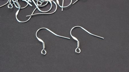 Швенза-крючок, швенза вигнута для сережок, медична сталь , 1 пара