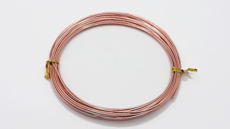 Алюмінієвий дріт, товщина 1 мм, колір ЧЕРВОНЕ ЗОЛОТО A22 , моток 5 м