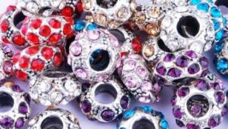 Зі стразами намистини металеві європейського стилю (Пандора-стиль)4055