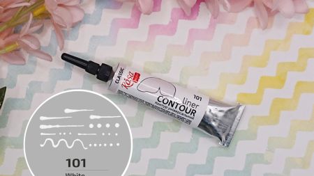 Універсальний акриловий Контур 135101 колір Білий, 20 мл, ROSA Talent  